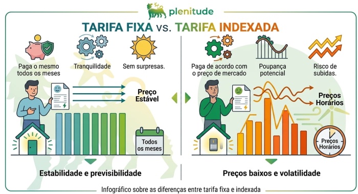 Tarifa fixa vs indexada